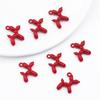 3D Colorful Balloon Puppy Alloy Pendant for DIY Jewelry Making