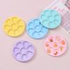 Cartoon Flower Round Plate Handmade Resin Accessories for DIY Crafts and Jewelry