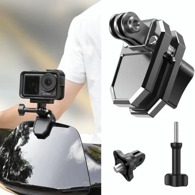 Aluminum Clip For GoPro Windshield Clip Clamp Bracket Windshield Clamp Camera Clamp Bracket Locomotive Windshield