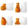 Detailed Balloon Bear Silicone Mould with Carving for Candle and Soap Making Enhances Artistic Value