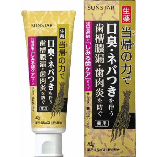 

Sunstar Medicated Salt Toothpaste, Herbal Angelica Power, Soothing Teeth Care, 85g (x 1)