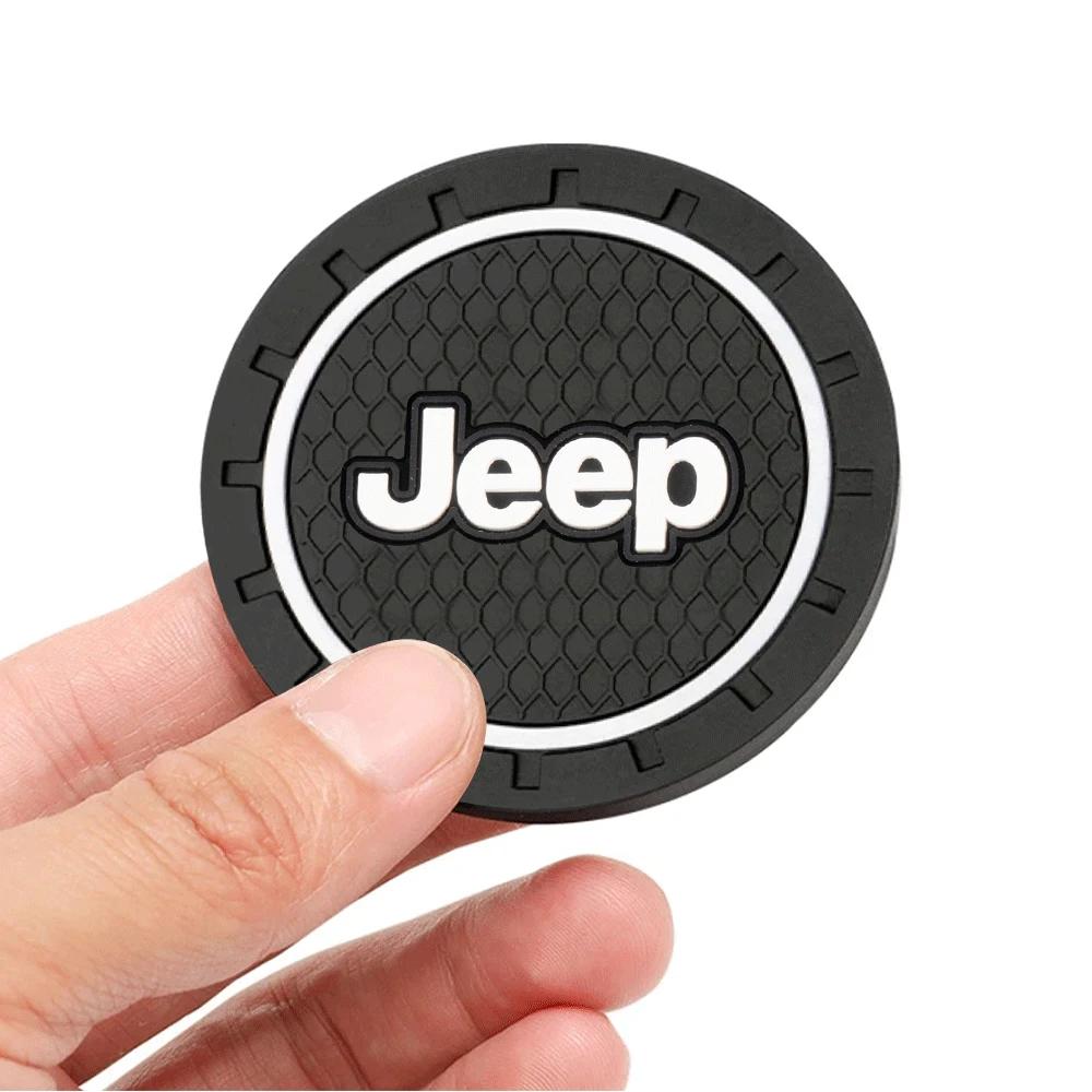 Dla Jeep 1/2 szt. Silikonowy Podstawka pod Kubek Samochodowy Butelka Antypoślizgowa Mata Antypoślizgowa Dla Jeep JK Patriot Liberty Renegade Hawk C