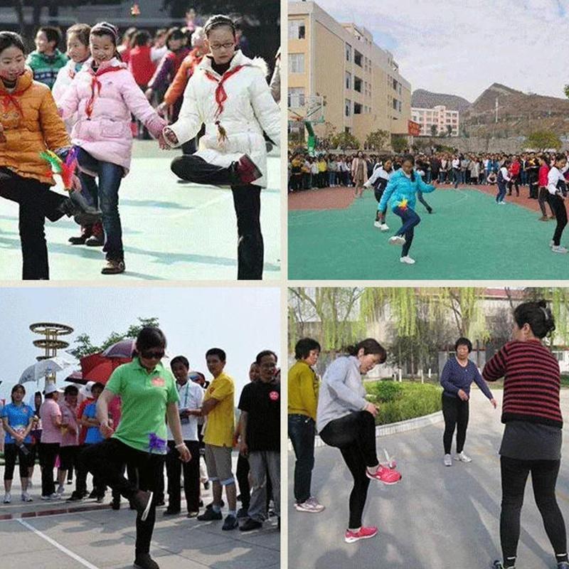 Colorful Traditional Chinese Jianzi Soft Feather Kick Shuttlecock for Travel Camping Outdoor Leisure Activity All Age Groups