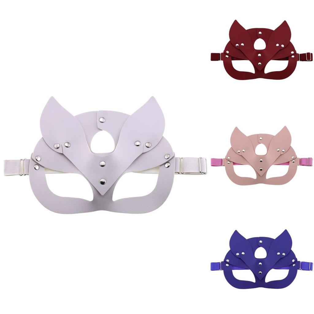 Elegant Fox Mask Made Of High-quality Pu Leather For Halloween Party And Masquerade