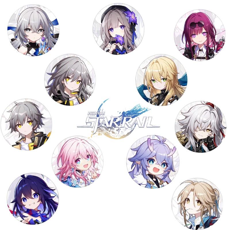 High-quality Honkai Star Rail Metal Badges Choose Your Favorite Character!