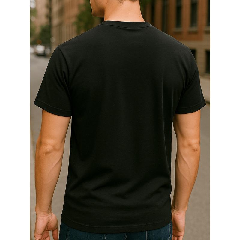 European Size "GOOD VIBES ONLY"  Slogan Print Trend, Very Versatile for Fitness Training, Suitable for Daily and Home Wear, Round-neck Top