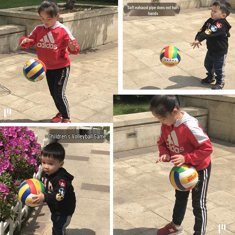 Red Double Happiness No. 4 Soft Volleyball for Kids & Beginners