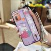 Silicone Anti-dust Phone Case For HTC Desire 20 Plus/D20+ Cute Protective Wrist Strap Ring Back Cover Shockproof Lanyard