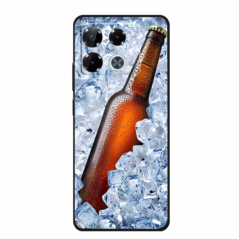 For Infinix Note 40 Pro Case Note40 Pro Plus Phone Cover Black Silicone Soft Case For Infinix Note 40 Pro Plus Back Cover Case