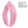 Yousheng Girls Hair Hoop Knotted Shiny Sequin Elastic Headband Comfortable Fit Glittery Sparkling Hairband Hair Accessories