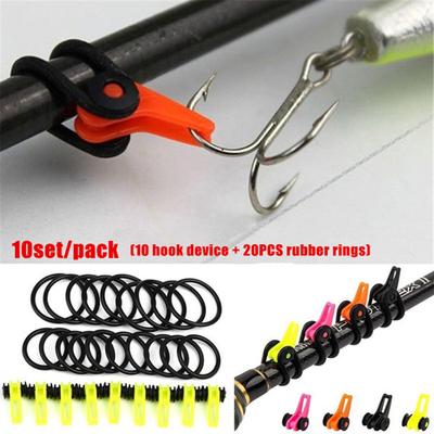 New 1 pcs Fishing Rod Easy Secure Hook Keepers Holder Lures Jig Safe Adjustable