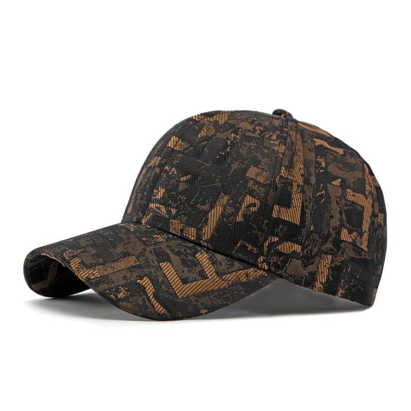 Fashion Geometric Print Baseball Cap Adjustable Sun Hat Casual Sports Trucker for Men Women