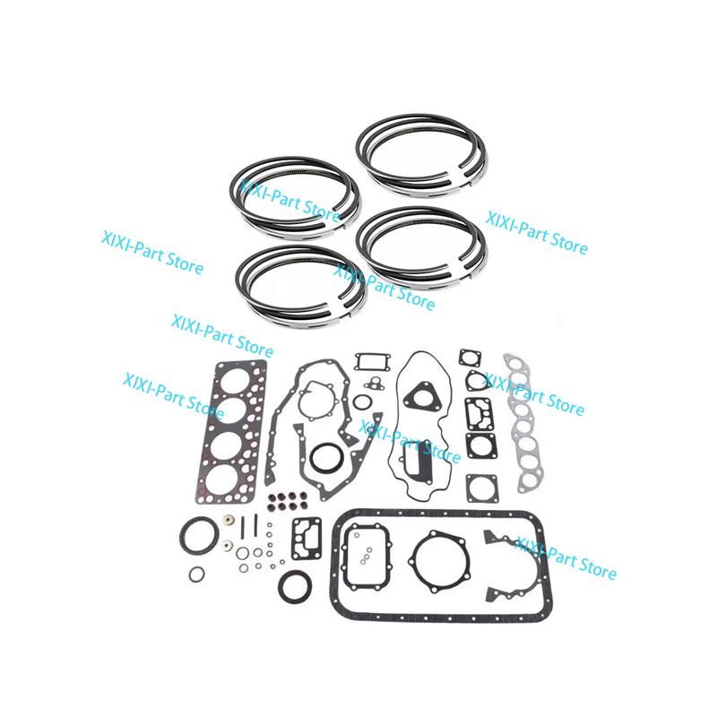 SD22 Full Gasket Kit Set+Piston Ring 83*2.5+2+4.5For Nissan 4-cylinder Engine Cylinder Head Gasket Overhaul Rebuild Kit