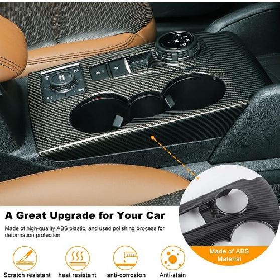 Carbon Fiber Central Control Gear Shift Panel Trim Cover for Ford Bronco Sport