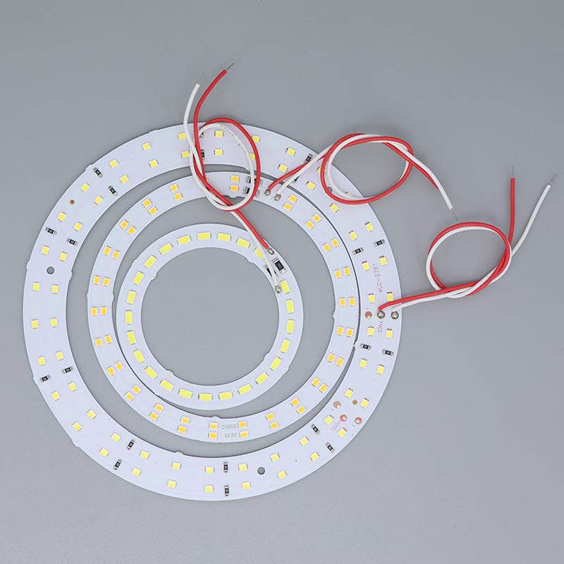 3pcs 5V 3W 5w 10w 30w LED Chip Bead Yellow Warm White Lamp Night Lights Wire Board Bulb Round Transformation Source 32MM 50mm 14mm