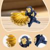 Monkey Statue with Banana Bowl Resin Figurine Funny Art Craft Sculpture Desktop Ornament for Bedroom