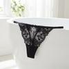 Embroidery Sheer Mesh Lace Thong Lace Romantic T Panties Fashion Lace Flower Briefs Women  Home