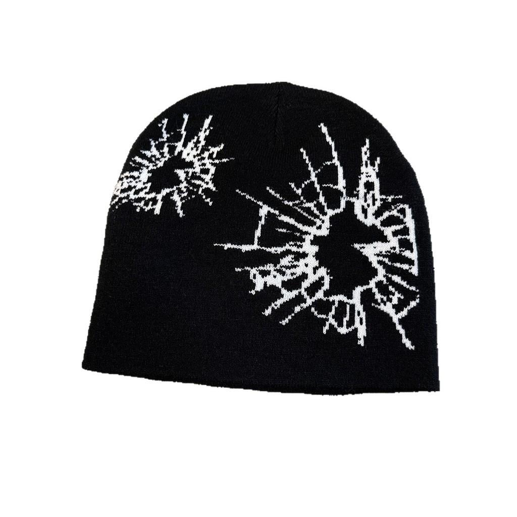 Fashion Beanie Knit With Print Design For Daily Outdoor Cold Use Climate