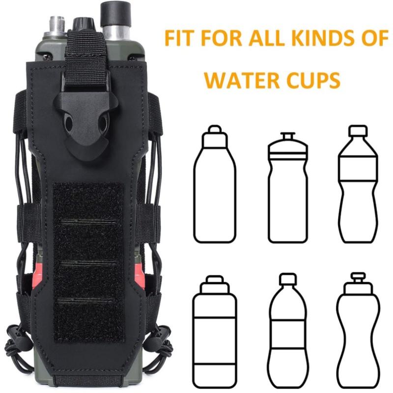 Tactical Molle Multi-Function Intercom Bag Camping Hiking Water Bottle Bag Hunting Backpack Bottles Holder Camping Equipment