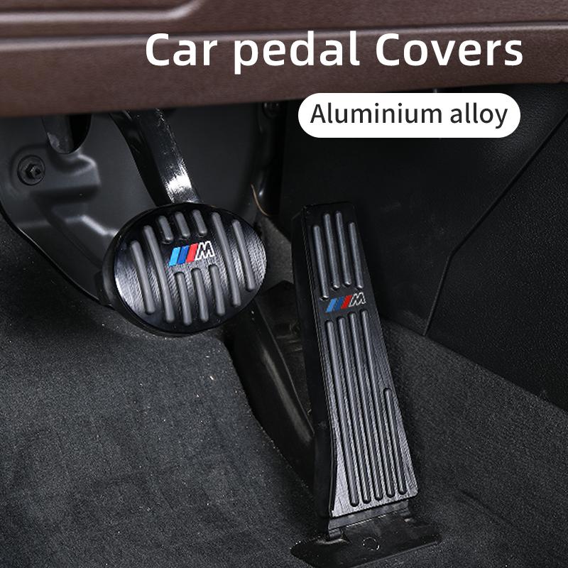 ELRA6 70% New Car Brake Foot Rest Pedal Cover Alloy Rubber Gas Pedal Protector For BMW M X1 X3 X5 X6 X7 E30 E90 M3 E84 E83 F25 E91 E6