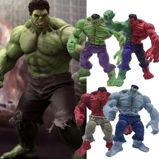 4 stk Hulk Figur Realistisk Samleobjekt Langvarig Marvel Avengers Hulk Actionfigur Julegave