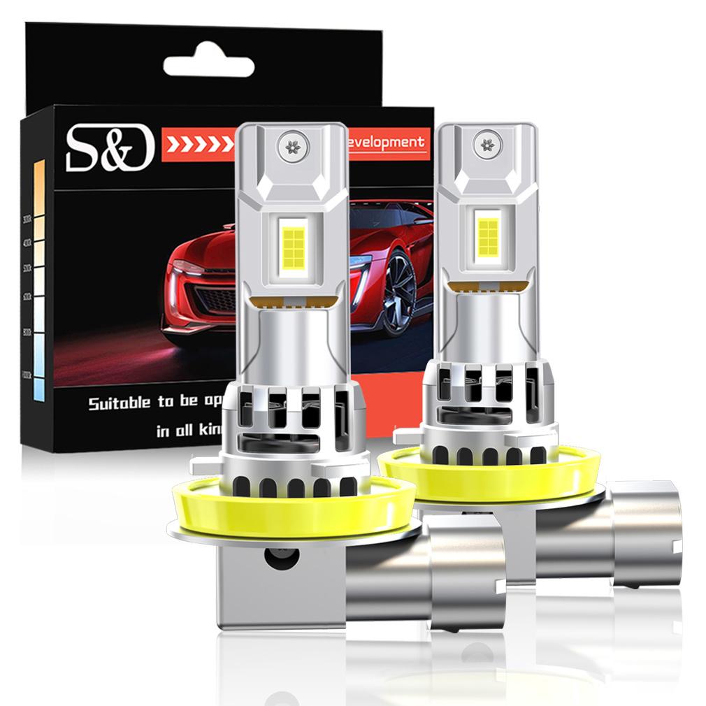 2Pcs 35000LM H7 LED Headlight Canbus Bulbs Mini Wireless H11 LED H8 70W Car Fog Light Turbo Headlamp Auto Plug&Play Lamp 6500K White