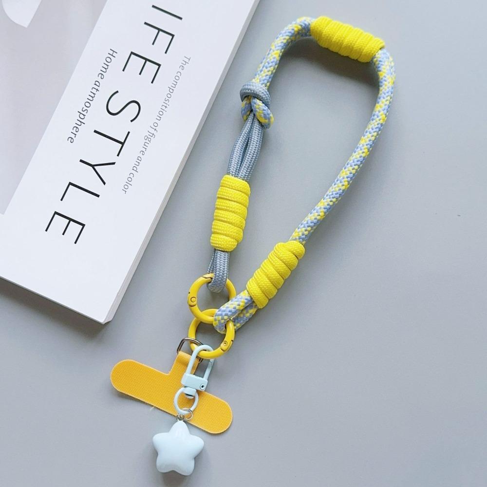 Dopamine Colorful Mobile Phone Hanging Rope Dual Purpose Short Braided Rope  Men and Women