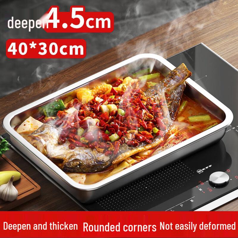 Stainless Steel Deep Square Plate