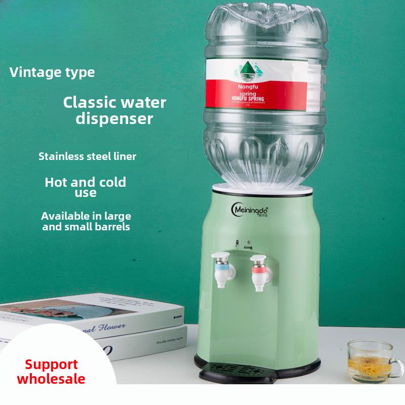 

Компактный настольный диспенсер для воды — мини-холодильник и обогреватель для дома, общежития или офиса Warm & Hot