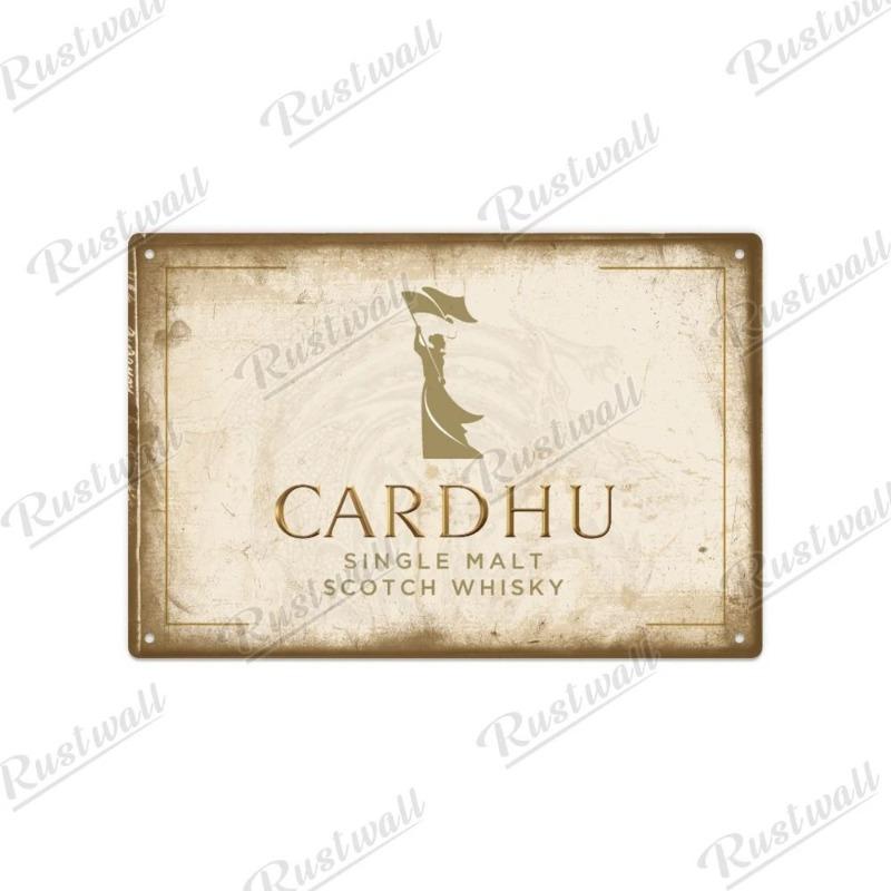 Funny Whiskey Tin Sign, Metal Bar Decor 20x30cm
