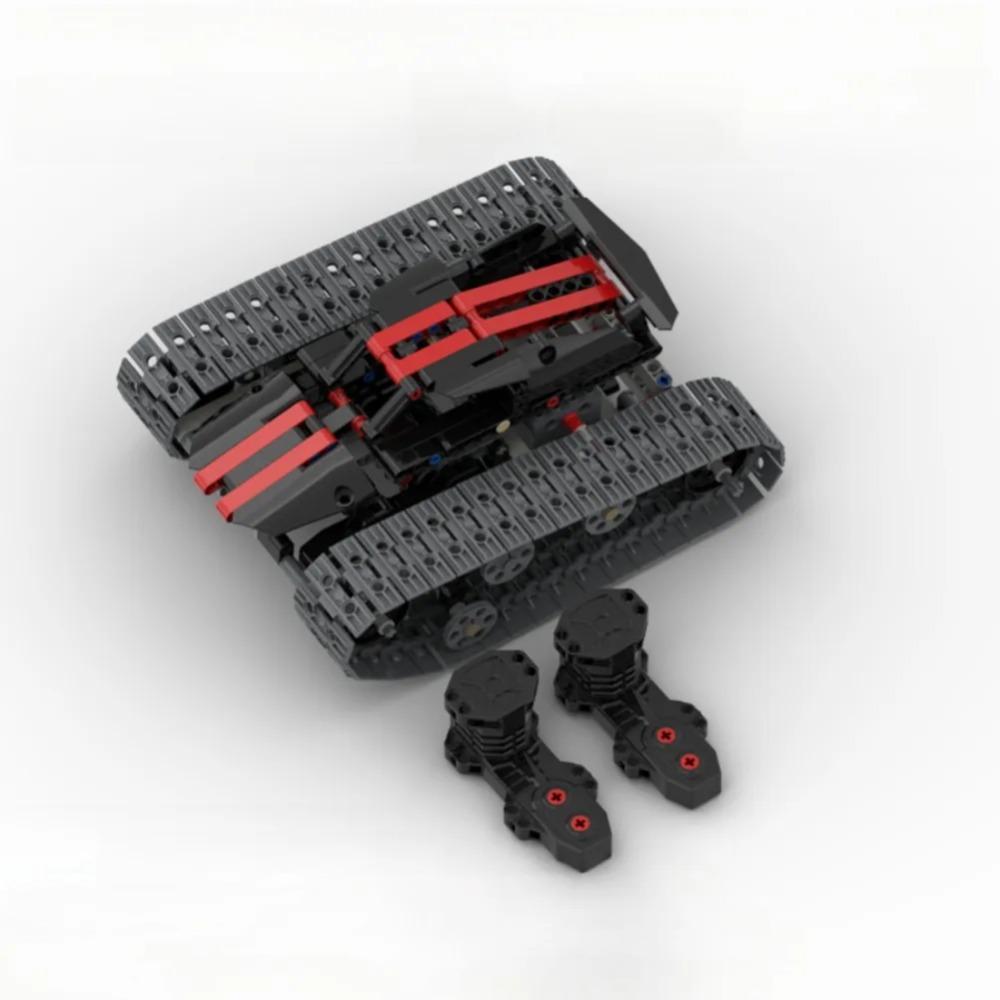 MOC 4WD Crawler Monster Tank High Speed Buggy Motor Off-Road Cross Excavator Chassis APP Remote Control Building Blocks Vehicle