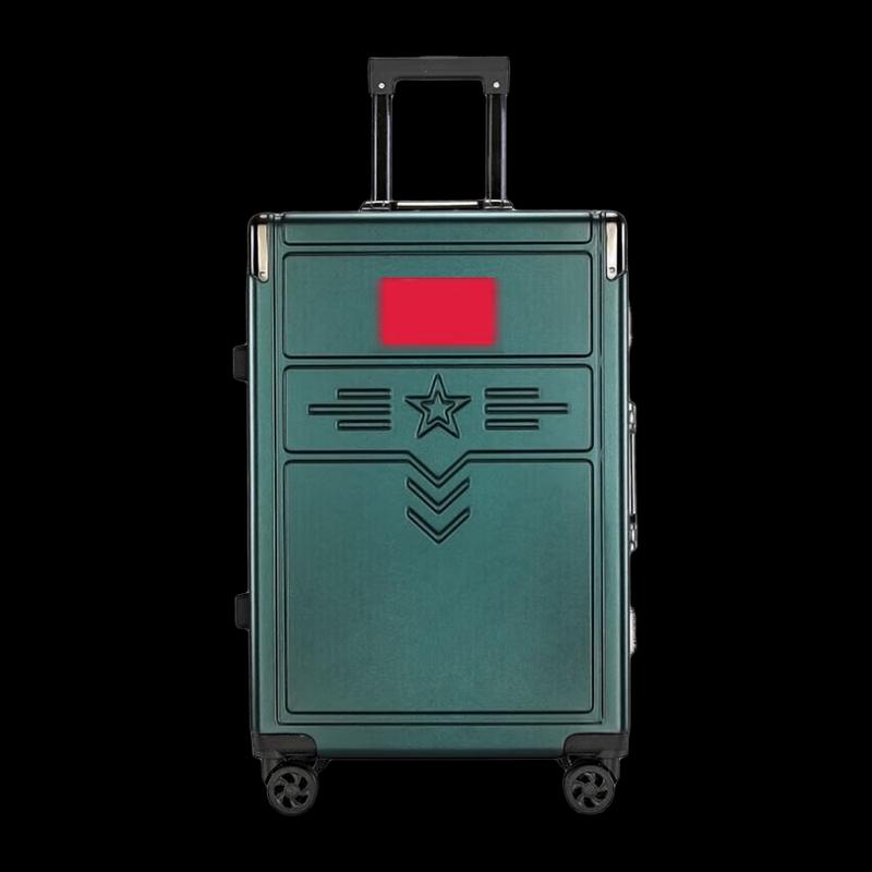 Jiexingzhe Aluminum Alloy Hardshell Spinner Luggage 24-inch