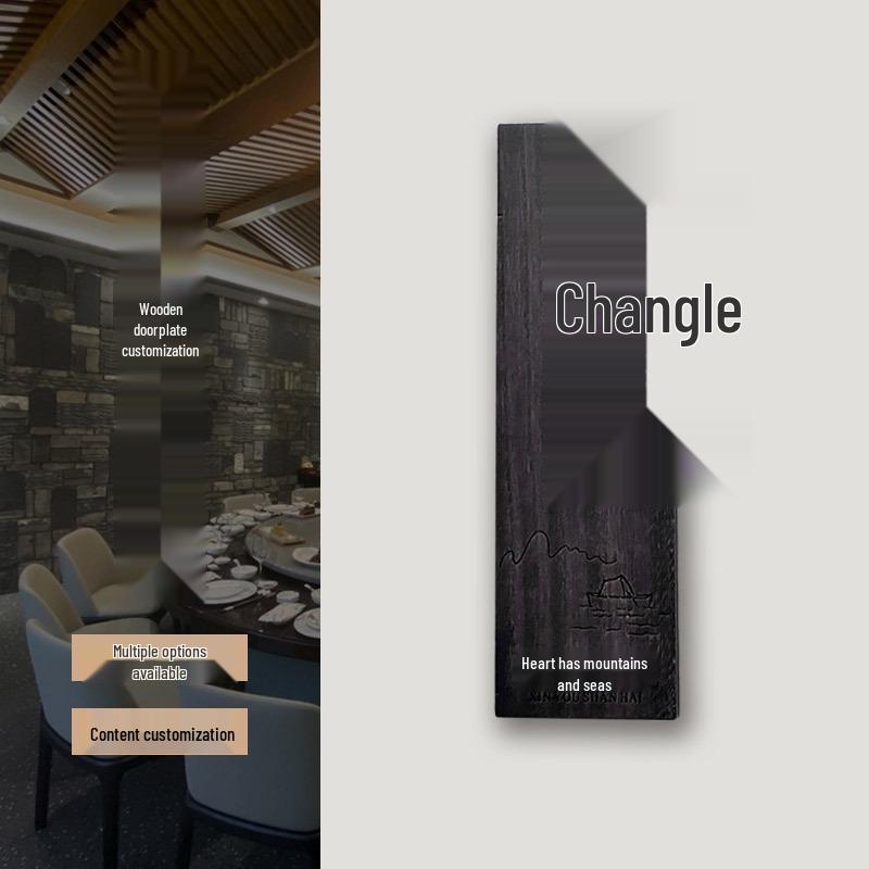 Individuelle chinesische Hängeschild aus Massivholz für Hotels, B&Bs, Teehäuser und Restaurants