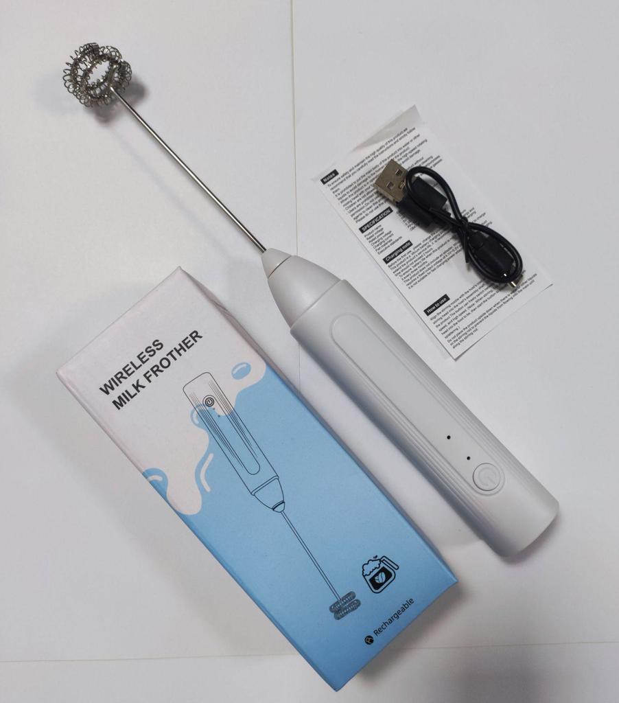 USB Electric Milk Frother and Egg Beater Whisk for Coffee and Baking
