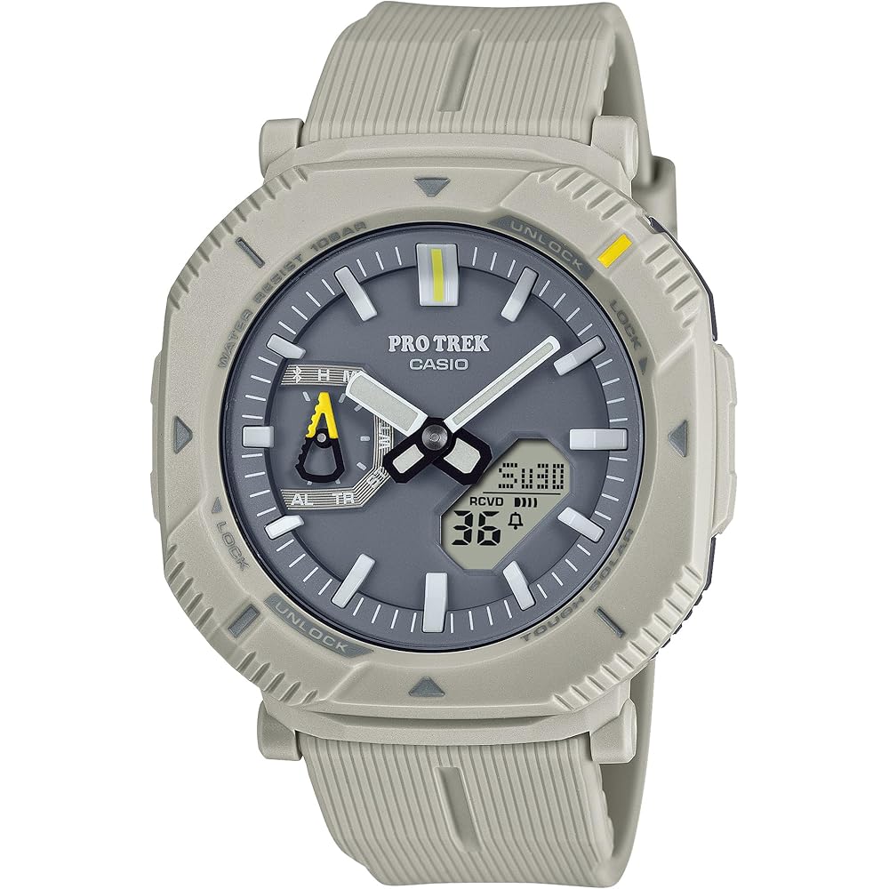 Casio Pro Trek Hiker Line Bluetooth Tough Solar Biomass Plastic Men s Watch Off White
