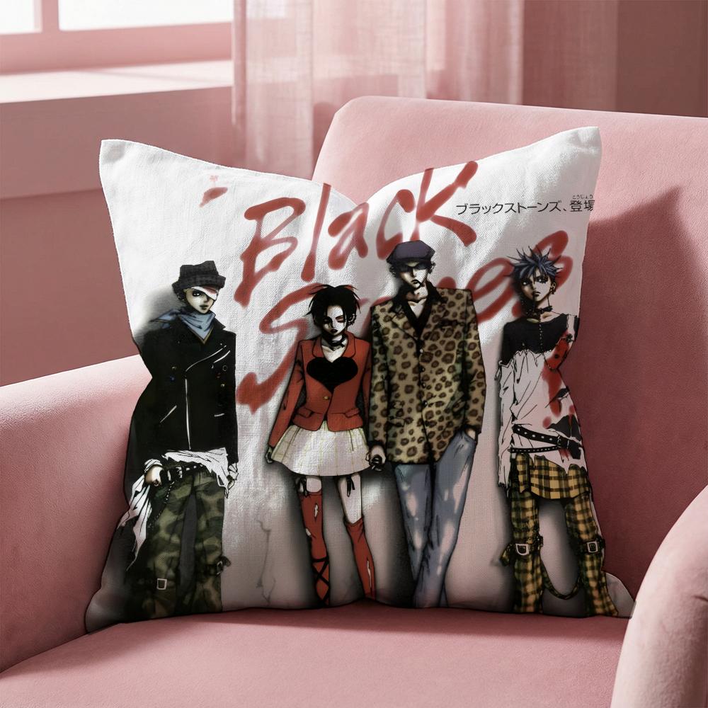 Anime N-N-NANA Cushion Cover Multi-Scene Pillow Cover for Home & Car - Reversible, Soft & Durable for Daily Use