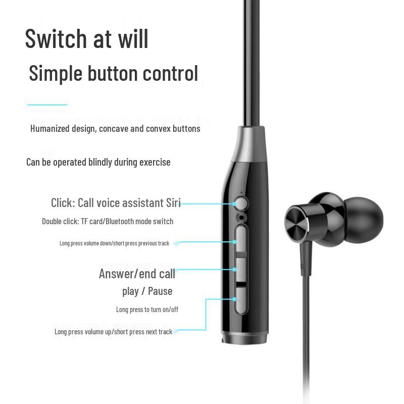 Yidian Neckband Bluetooth Earphones