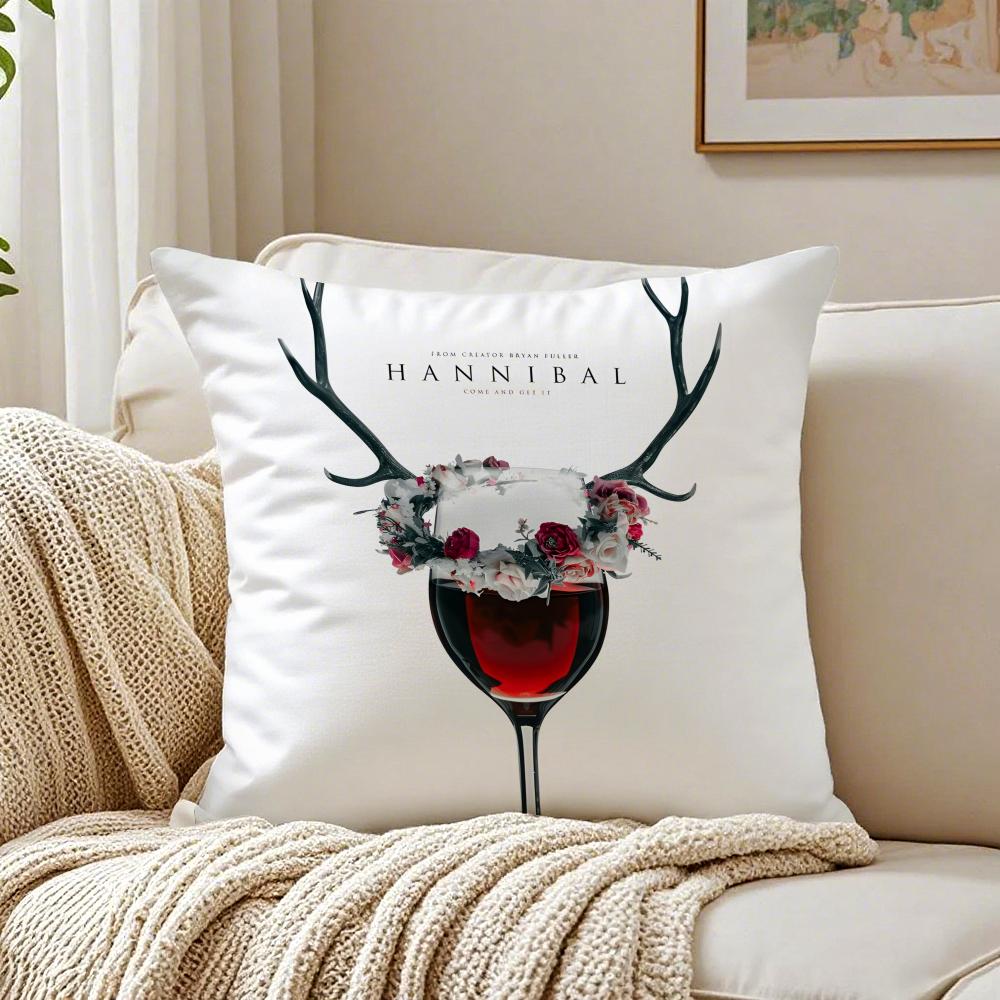 TV Thriller HHannibal Cushion Cover Pillowcase Antidustmite Living Room Sofa Decor Cushion Room