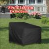 Durable Black Outdoor Chair Cover – Deep-seat Leisure Chair