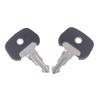 2Pcs 702 Black Keys Ignition Keys Forklift 28520490 Ignition Key Power Start Key Manual Electric Forklift Accessories