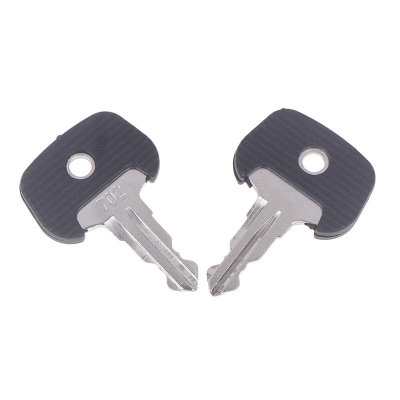 2Pcs 702 Black Keys Ignition Keys Forklift 28520490 Ignition Key Power Start Key Manual Electric Forklift Accessories