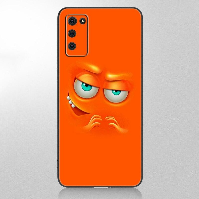 

Чехол для телефона с 3D забавным лицом для Samsung Galaxy A12 A02S A22 A32 A52 A72 A71 A51 A41 A31 A21 A11 A50 A70 A10S A20S, черный мягкий чехол Samsung A22 5G