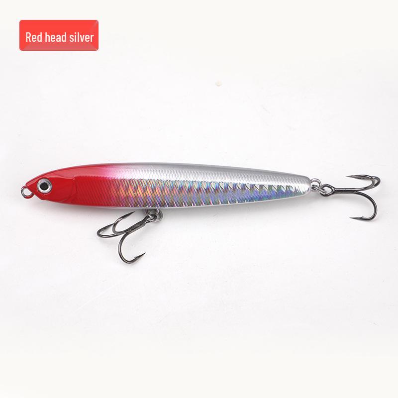 

Sinker Minnow Pencil Vibration Bionic Bait for Bass & Mackerel 14g No Hook Ring