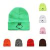 Stylish Cartoon Expression Embroidered Pullover Hat For Cold Weather Protection
