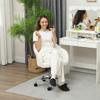 46-56 cm Velvet-feel Office Chair - Cream