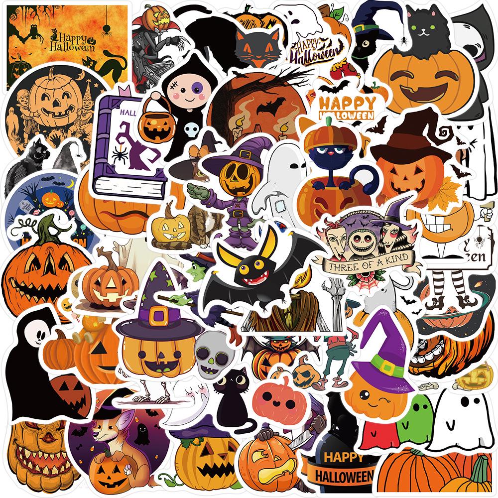 13-Piece Halloween Waterproof DIY Graffiti Stickers for Luggage and Computers