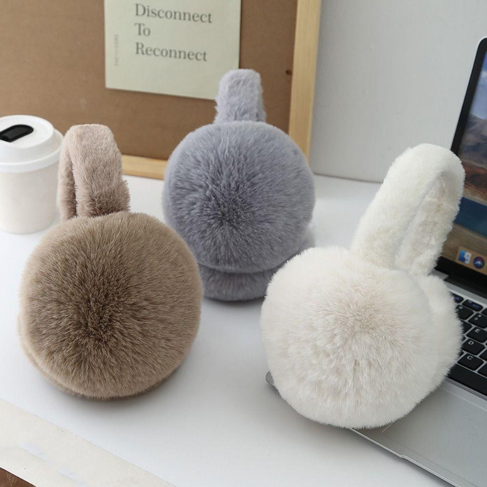 Ear Cap Imitation Fur Plush Earmuffs Folding Ear Muffs Cute Winter Earmuffs  Student