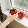Durable 3D Printed Irregular Heart-Shaped Succulent Planter, Balcony Garden Desktop Decor Pot