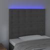 VidaXL LED Headboard Bedroom Furniture Single Bed Accessory Headboard Bed Frame Interior Dark Grey 3122889