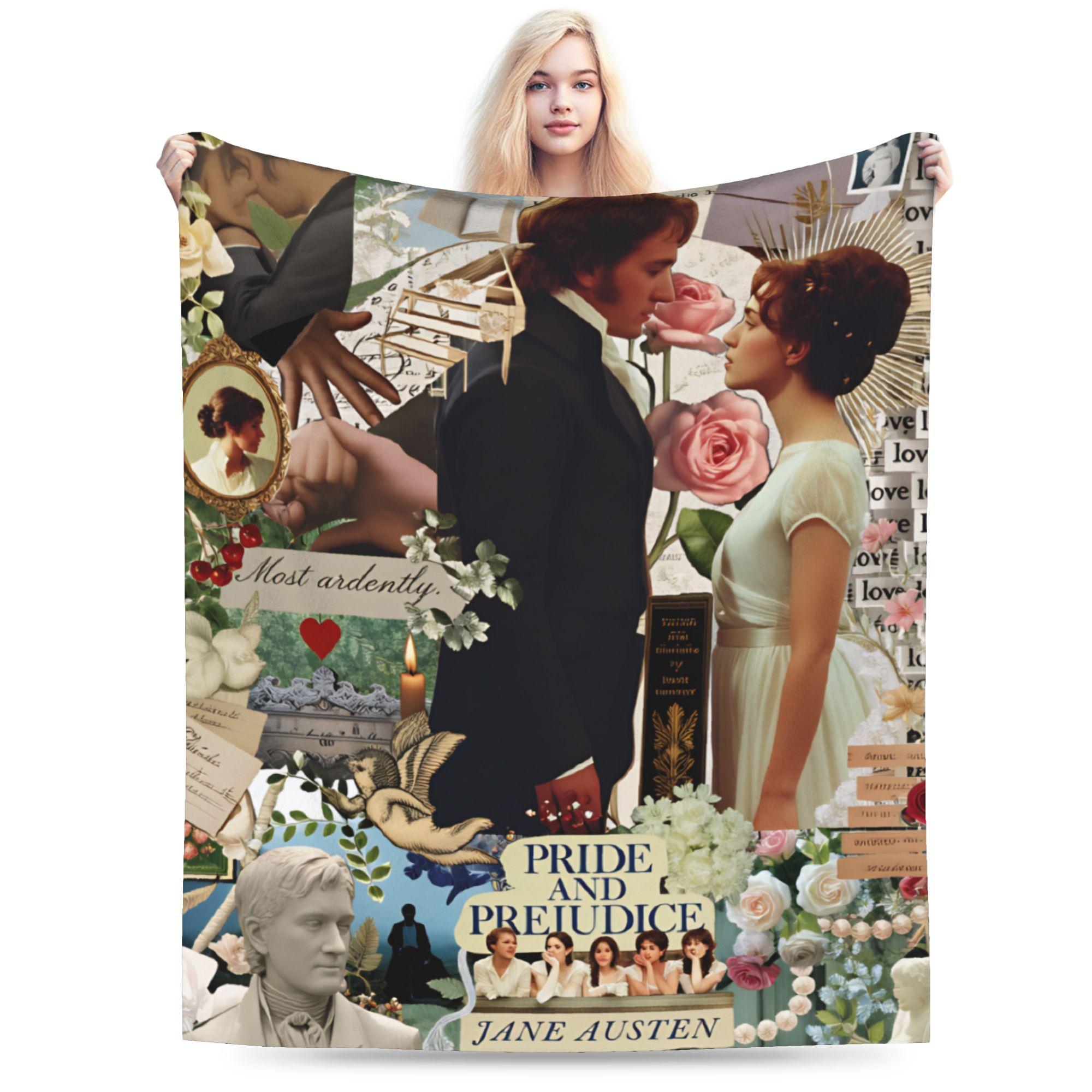 

Pride and Prejudice Plush Blanket Kids Adult Flannel Throw Blanket For Bedroom Super Warm Design Quality Bedspread Gift Idea 30x40in